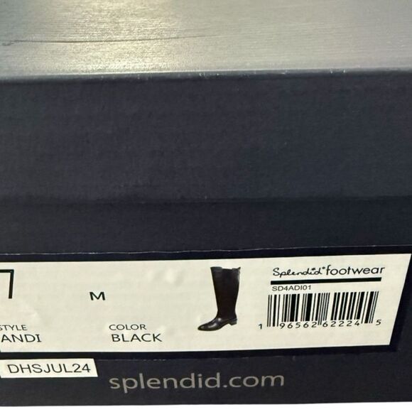 Splendid Footwear Andi Black Knee High Chelsea Boots Women's Size 7 - Picture 12 of 12